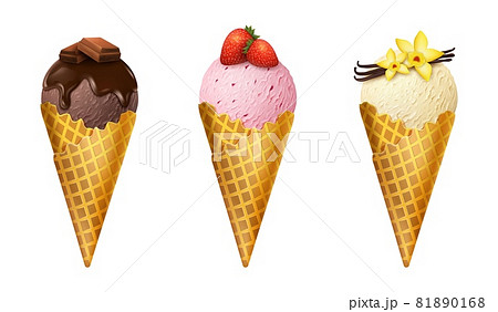5,809 Waffle Cone Pieces Images, Stock Photos, 3D objects, & Vectors