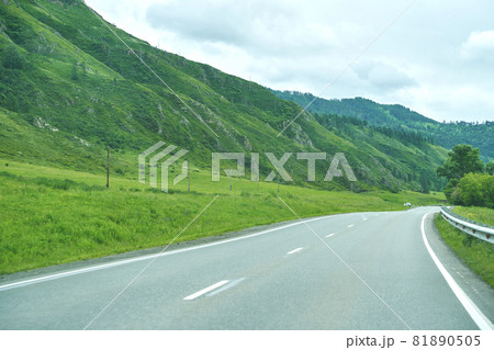 Vacation roadtrip landscape. Altai mountains. Multa region. 81890505