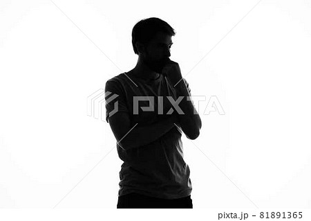 man in shadow gesture hands posing lifestyle anonymous man in shadow gesture hands posing lifestyle anonymous 81891365