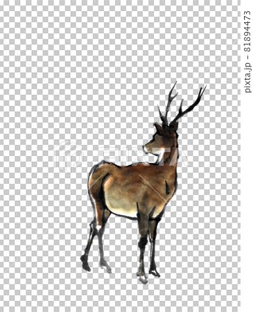 以水墨畫技法繪製的福林鹿 以水墨畫技法繪製的福林鹿 81894473