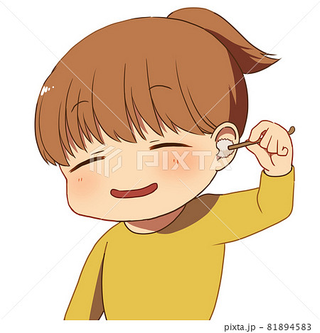 梵天で耳かきをする女性 81894583