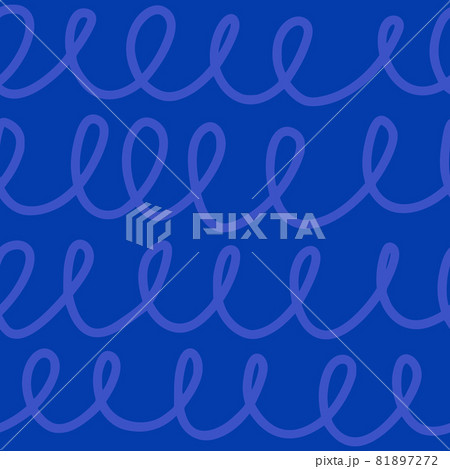 Doodle Hand Drawn Seamless Pattern. Abstract Vector Background in Contemporary Style. Looping Lines Scribble 81897272