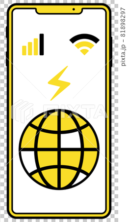 Smartphone smartphone icon network line 81898297