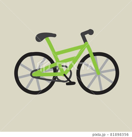 Doodle freehand sketch drawing of a bicycle flat design. 81898356