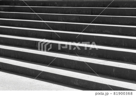 Shadow pattern of an empty stairs 81900368