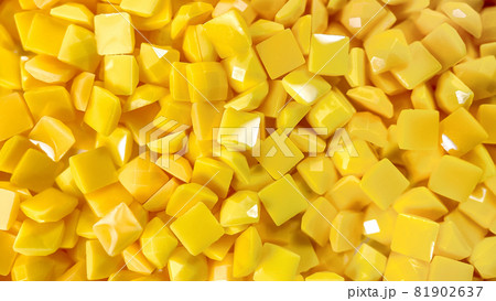 Close-up, white square diamonds for diamond embroidery. Hobbies and DIY, materials for creating diamond embroidery Close-up, white square diamonds for diamond embroidery. Hobbies and DIY, materials for creating diamond embroidery 81902637