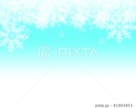 雪の結晶モチーフの背景素材 81903853