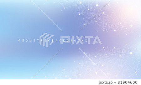 Global network connection concept. Social network communication in the global business. Big data visualization. Internet technology. Vector illustration. 81904600