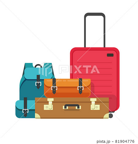 trolley bags clipart