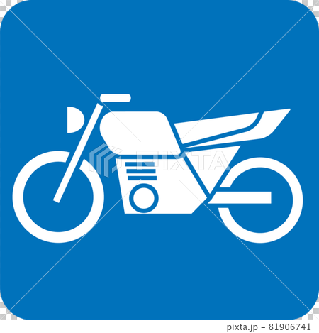 ネイキッドバイクのピクトグラム 81906741