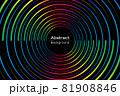 黒背景とカラフルな線　 81908846