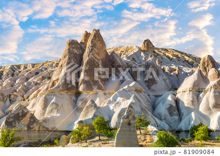 White mountains in Cappadocia 81909084