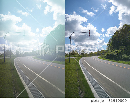 白内障の見え方のイメージ 白内障の見え方のイメージ 81910000