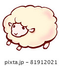もこもこでシンプルなひつじ 81912021