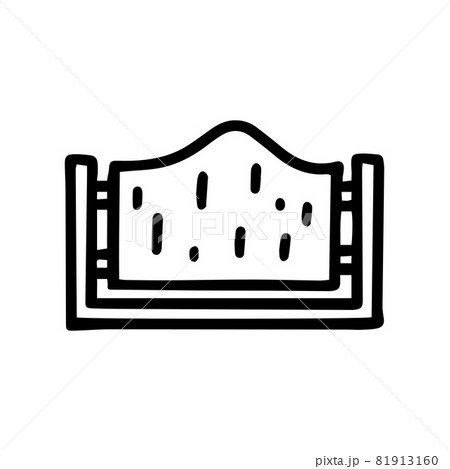 fence black line vector doodle simple icon fence black line vector doodle simple icon 81913160