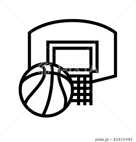 basketball team game line icon vector illustration basketball team game line icon vector illustration 81915495
