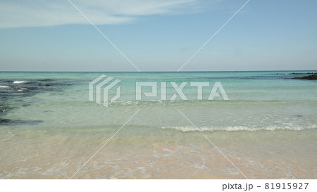 済州島 金寧海水浴場 海岸 81915927