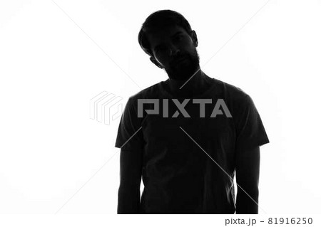 silhouette men gesture hands emotions posing silhouette men gesture hands emotions posing 81916250