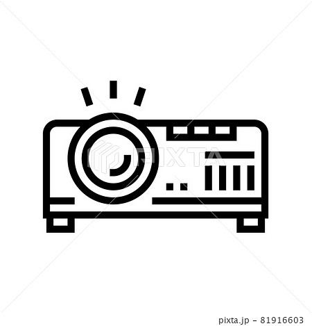 projector electronic device cinema line icon vector illustration projector electronic device cinema line icon vector illustration 81916603