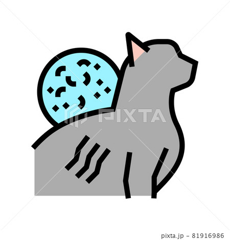 cat scratch disease color icon vector illustration 81916986