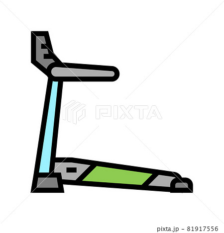 treadmill equipment color icon vector illustration treadmill equipment color icon vector illustration 81917556