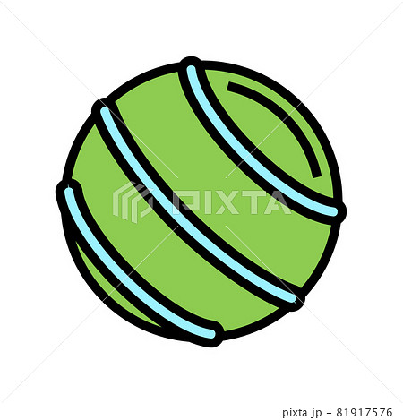 ball fitness accessory color icon vector illustration 81917576