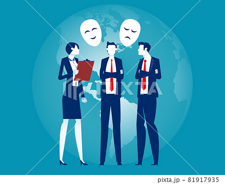Business people and social change. Business team communication, Meeting Business people and social change. Business team communication, Meeting 81917935