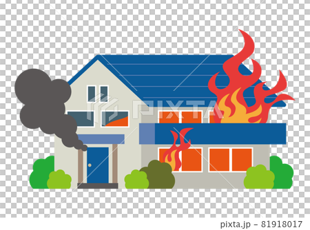 Burning house 81918017