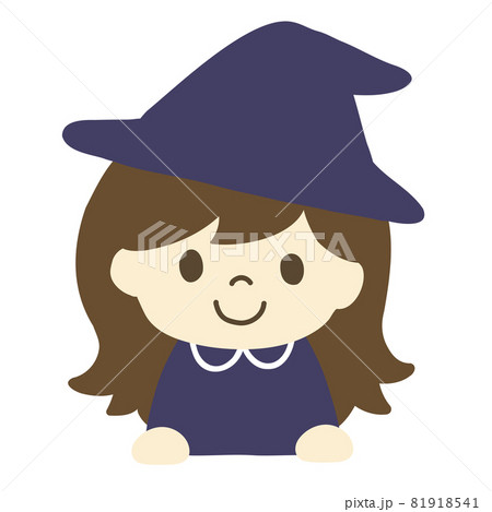 魔女の女の子のイラスト素材