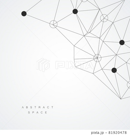 Abstract connection structure with dots and lines. Vector background Abstract connection structure with dots and lines. Vector background 81920478