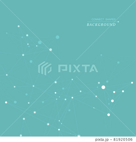 Technology network connect with points and lines. Science creative background 81920506