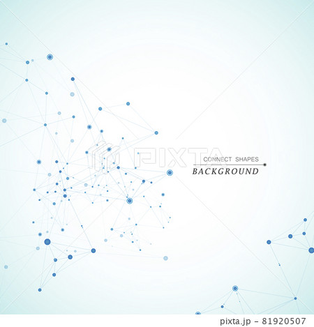 Technology network connect with points and lines. Science creative background Technology network connect with points and lines. Science creative background 81920507