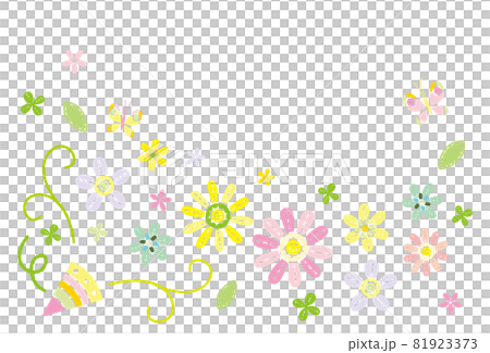 花のグリーティングカード 背景素材 クラッカー 81923373