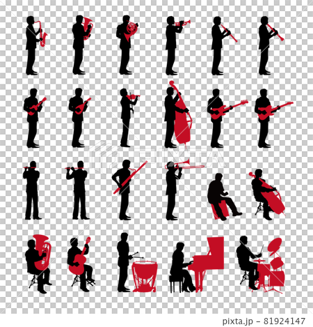 表演者的剪影插圖 表演者的剪影插圖 81924147