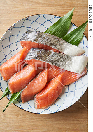 北海道産、秋鮭の切り身 北海道産、秋鮭の切り身 81924669