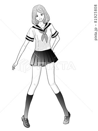 明るい女子高生 81925808