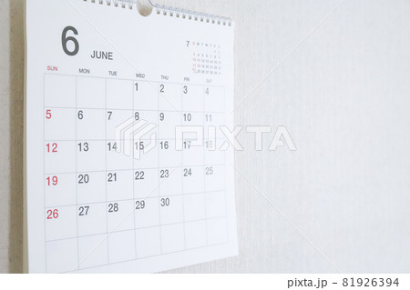 6月のカレンダー 6月のカレンダー 81926394