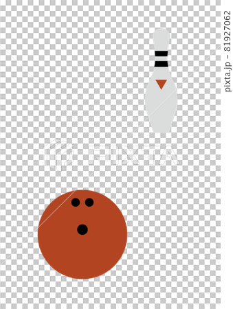 Bowling pin and ball illustration Bowling pin and ball illustration 81927062