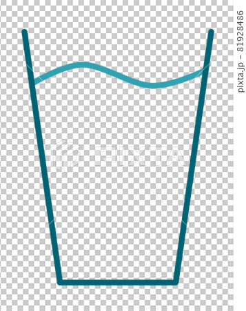 Illustration material of water in a cup Illustration material of water in a cup 81928486