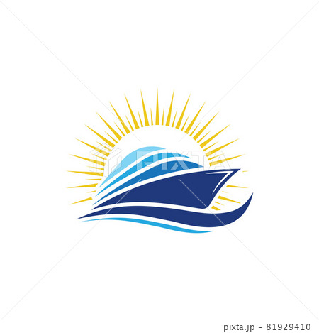 Cruise ship vector icon illustration design 81929410