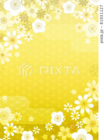 金色和柄花柄 81931127