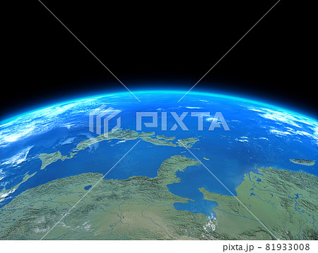 逆日本地図　中国　朝鮮半島　日本 81933008