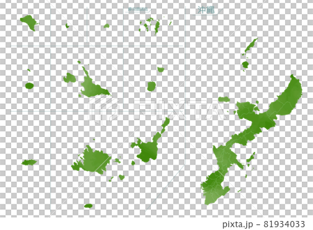 Watercolor-style map Okinawa Prefecture Watercolor-style map Okinawa Prefecture 81934033