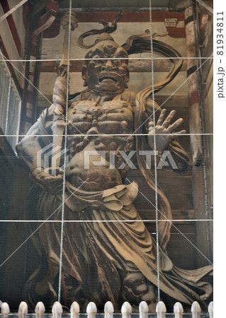 東大寺南大門(金剛力士像)「阿形」像　【奈良県奈良市雑司町】 81934811