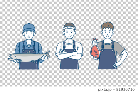 漁師 漁業 男性 水揚げ 鮭 収穫 イラスト素材 漁師 漁業 男性 水揚げ 鮭 収穫 イラスト素材 81936710