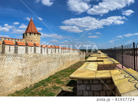 Fortress walls and towers of the Bender fortress, Moldova 81937724