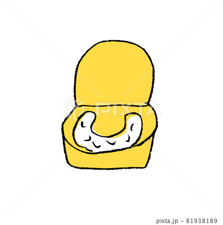 歯科素材 マウスピースとケースのイラスト素材