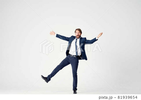 man in suit cap emotions work fun man in suit cap emotions work fun 81939654