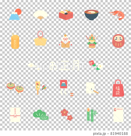 簡單可愛的新年插畫集 81940188