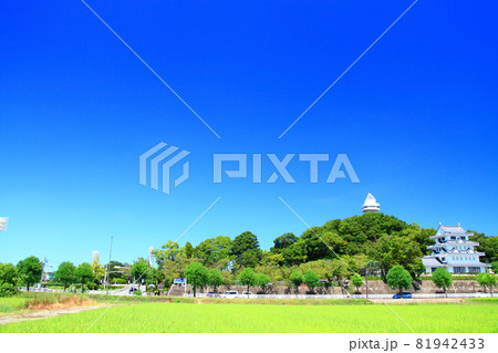 尾張旭市、田園地帯の風景 尾張旭市、田園地帯の風景 81942433